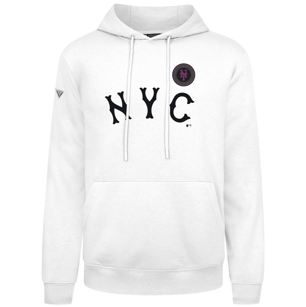 MLB New York Mets Levelwear City Connect Podium Core Logo Pullover Hoodie