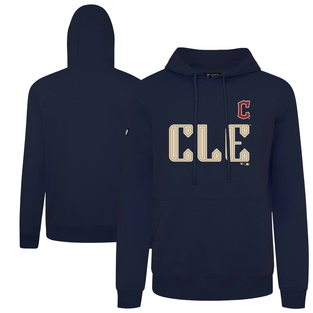 MLB Cleveland Guardians Levelwear City Connect Podium Core Logo Pullover Hoodie