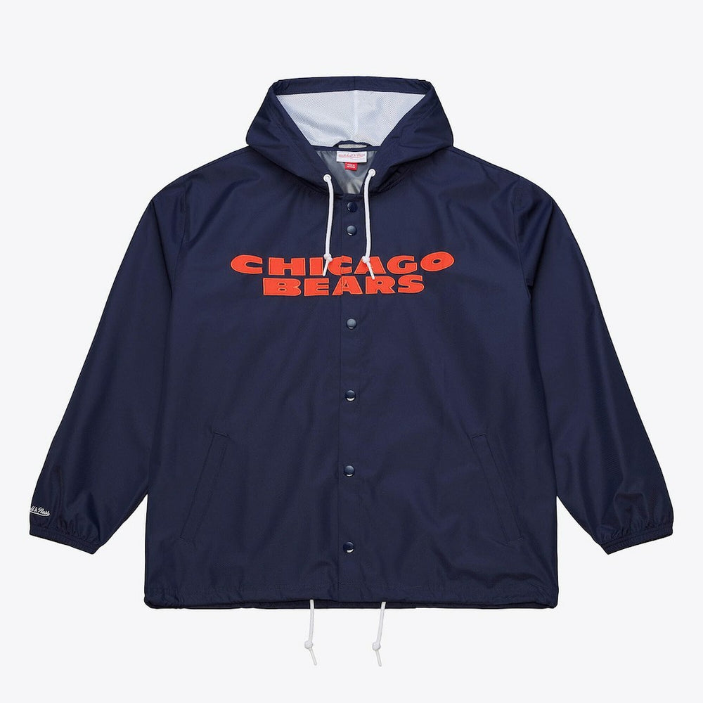 Coaches Full-Snap Hooded Windbreaker Jacket - Chicago Bears