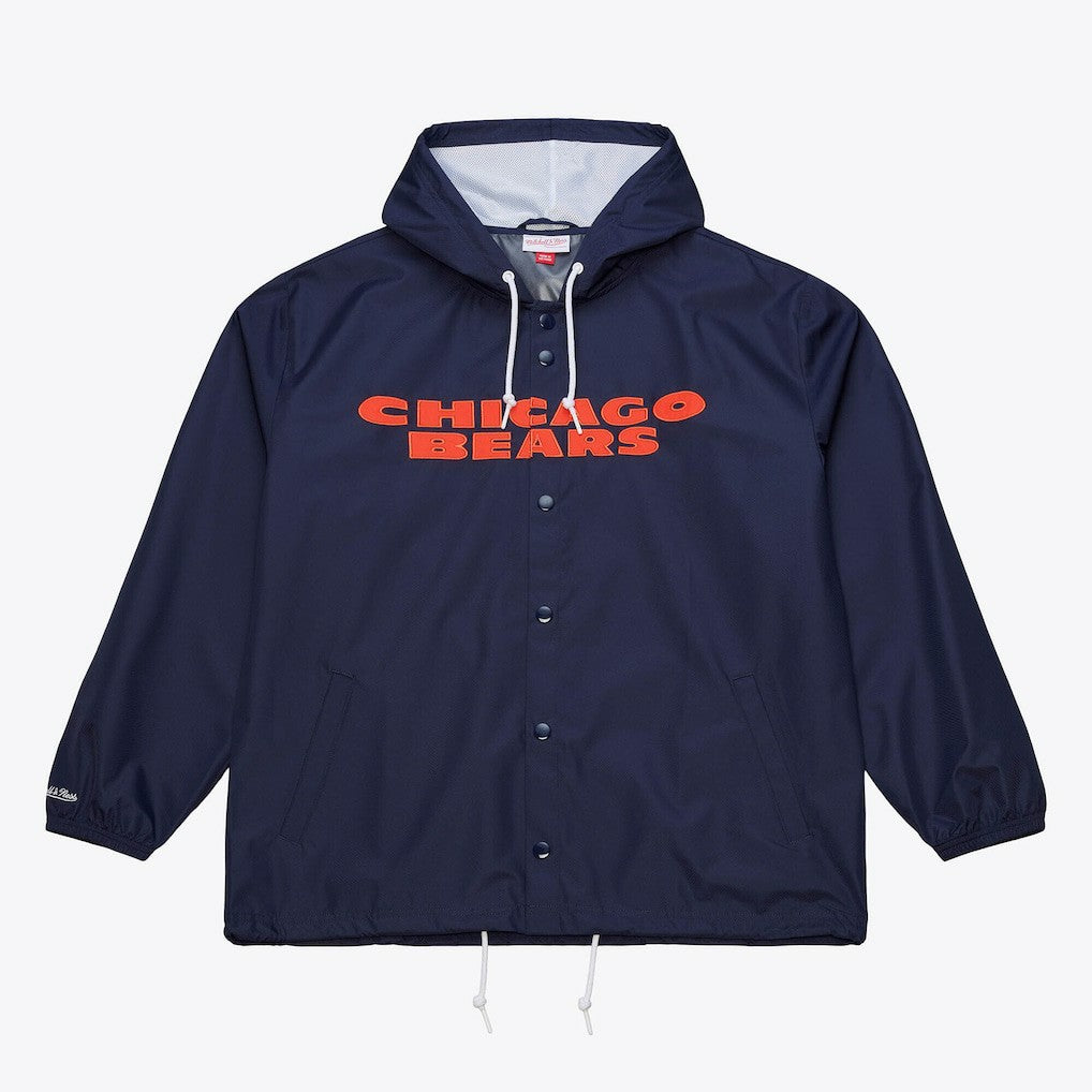 Coaches Full-Snap Hooded Windbreaker Jacket - Chicago Bears