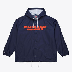 Coaches Full-Snap Hooded Windbreaker Jacket - Chicago Bears