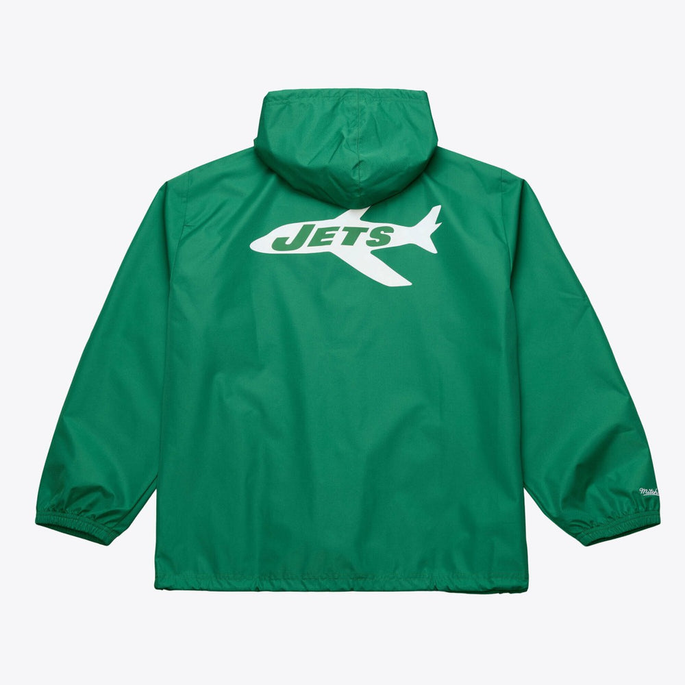 Coaches Full-Snap Hooded Windbreaker Jacket - New York Jets