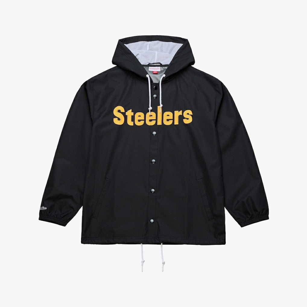 Coaches Full-Snap Hooded Windbreaker Jacket - Pittsburgh Steelers