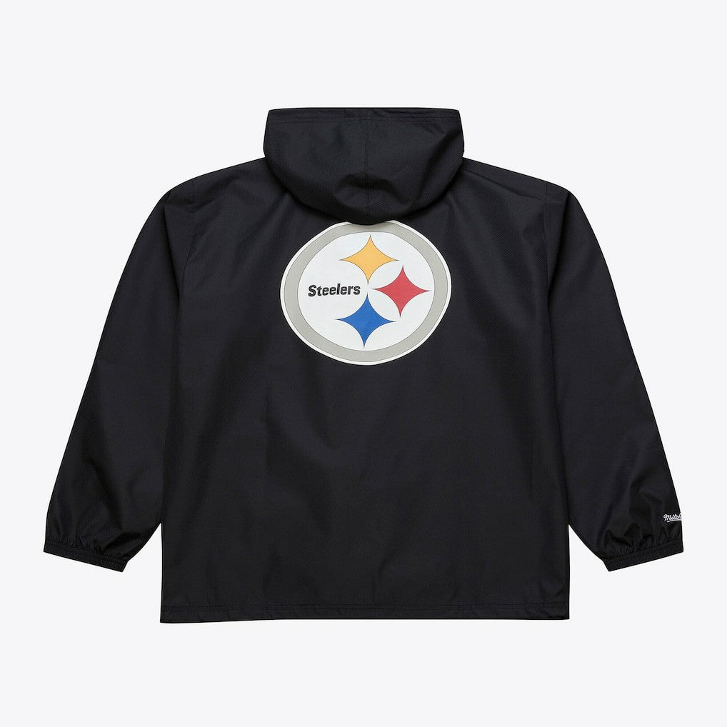 Coaches Full-Snap Hooded Windbreaker Jacket - Pittsburgh Steelers
