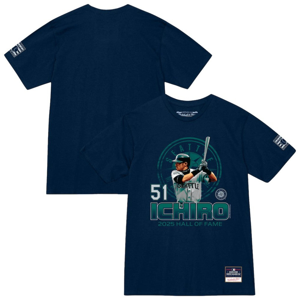 MLB Ichiro Suzuki Seattle Mariners Mitchell & Ness Hall of Fame Hitter T-Shirt
