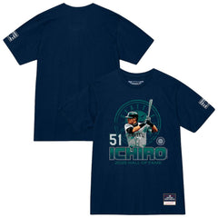 MLB Ichiro Suzuki Seattle Mariners Mitchell & Ness Hall of Fame Hitter T-Shirt