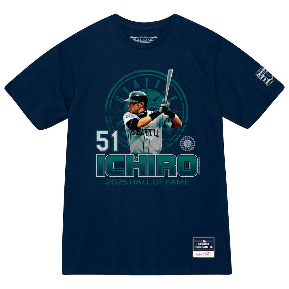 MLB Ichiro Suzuki Seattle Mariners Mitchell & Ness Hall of Fame Hitter T-Shirt