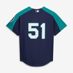 MLB Ichiro Suzuki Seattle Mariners Mitchell & Ness 2006 Cooperstown Mesh Batting Practice Button-Up Jersey