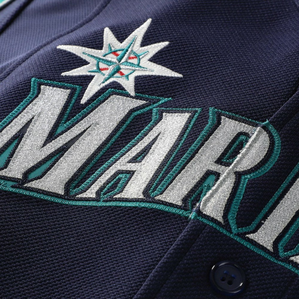 MLB Ichiro Suzuki Seattle Mariners Mitchell & Ness 2006 Cooperstown Mesh Batting Practice Button-Up Jersey