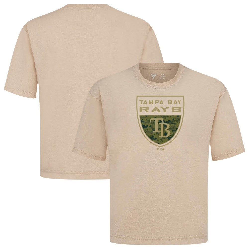 MLB Tampa Bay Rays Levelwear Oversized Luxe Signature Knit Buckler T-Shirt