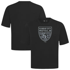 MLB Kansas City Royals Levelwear Oversized Luxe Signature Knit Buckler T-Shirt