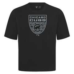 MLB Chicago Cubs Levelwear Oversized Luxe Signature Knit Buckler T-Shirt