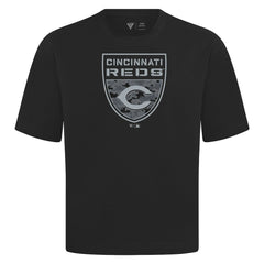 MLB Cincinnati Reds Levelwear Oversized Luxe Signature Knit Buckler T-Shirt