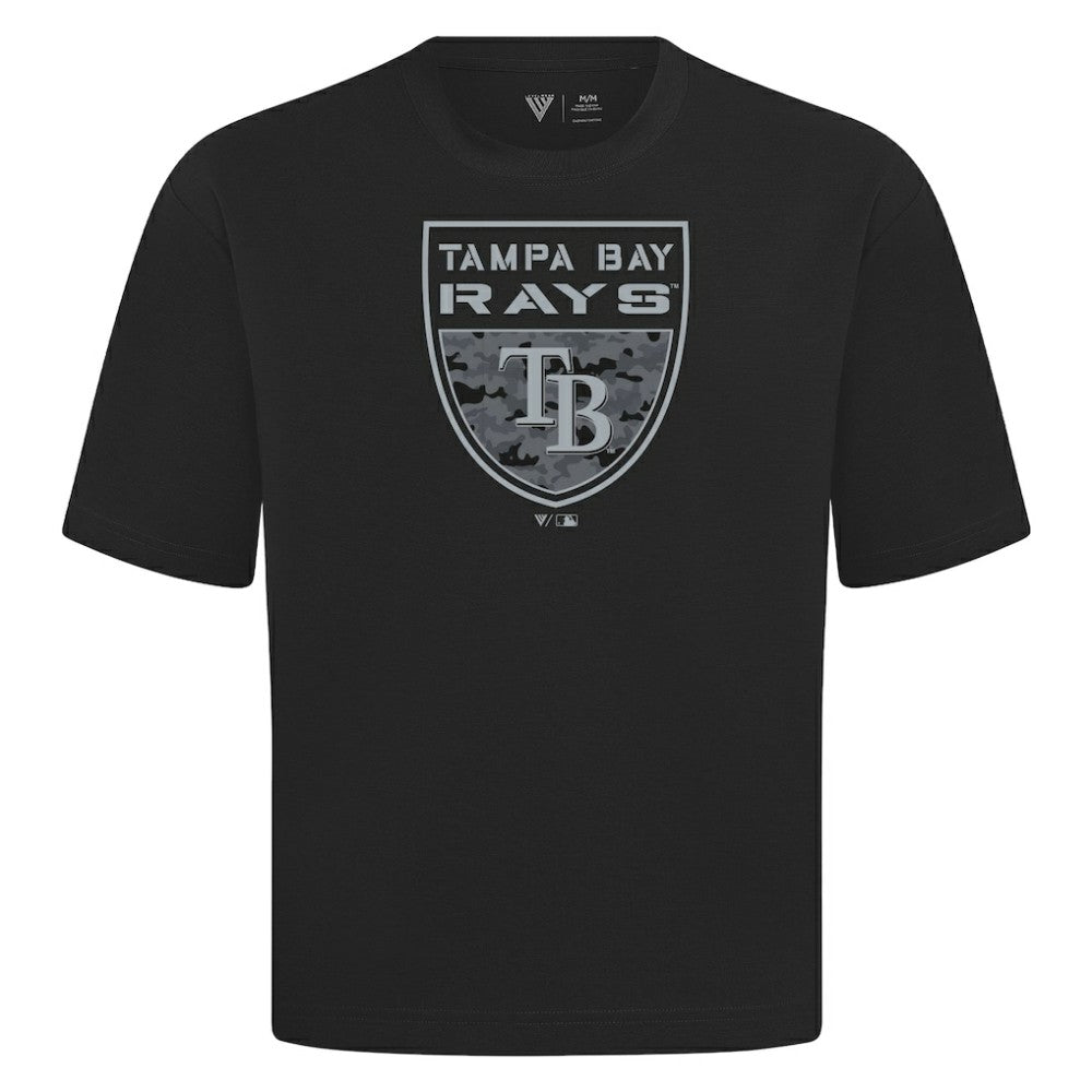 MLB Tampa Bay Rays Levelwear Oversized Luxe Signature Knit Buckler T-Shirt