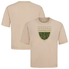 MLB Arizona Diamondbacks Levelwear Oversized Luxe Signature Knit Buckler T-Shirt