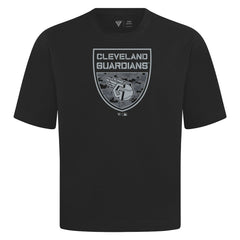 MLB Cleveland Guardians Levelwear Oversized Luxe Signature Knit Buckler T-Shirt