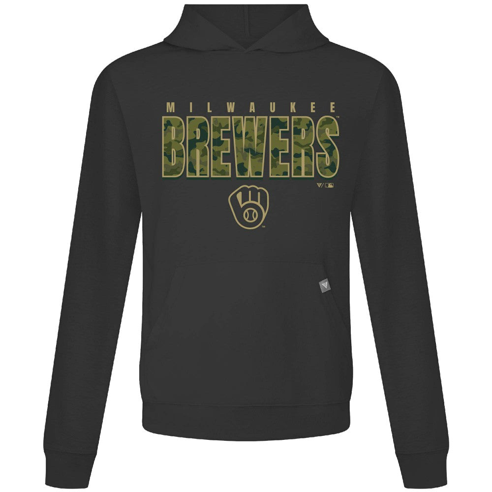 MLB Milwaukee Brewers Levelwear Relay Protect Pullover Hoodie
