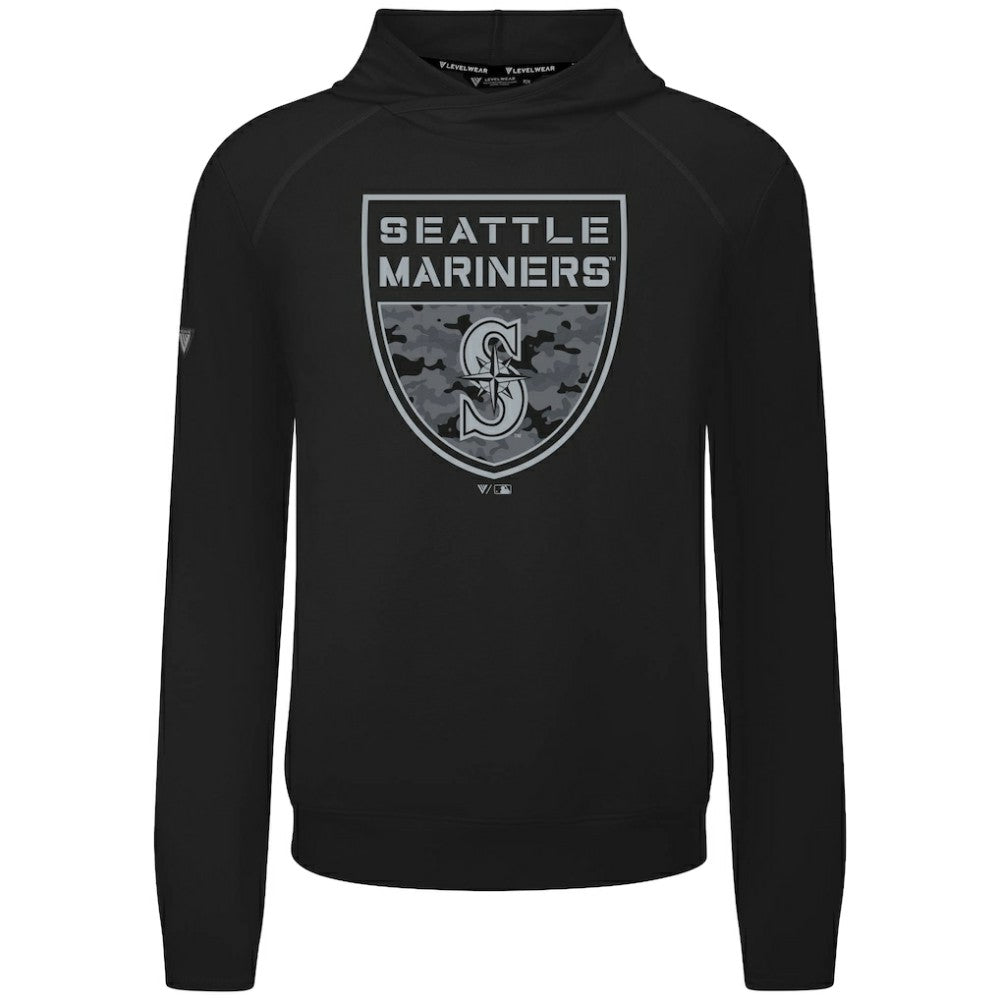 MLB Seattle Mariners Levelwear Mandate Buckler Tri-Blend Pullover Hoodie