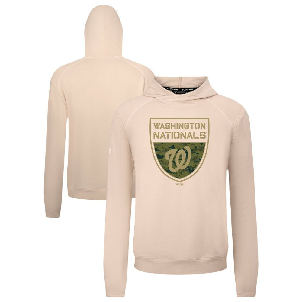 MLB Washington Nationals Levelwear Mandate Buckler Tri-Blend Pullover Hoodie