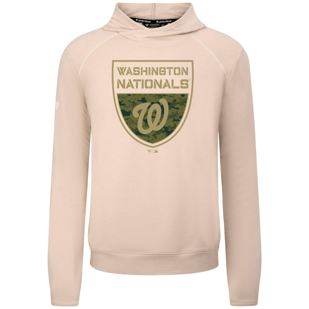 MLB Washington Nationals Levelwear Mandate Buckler Tri-Blend Pullover Hoodie