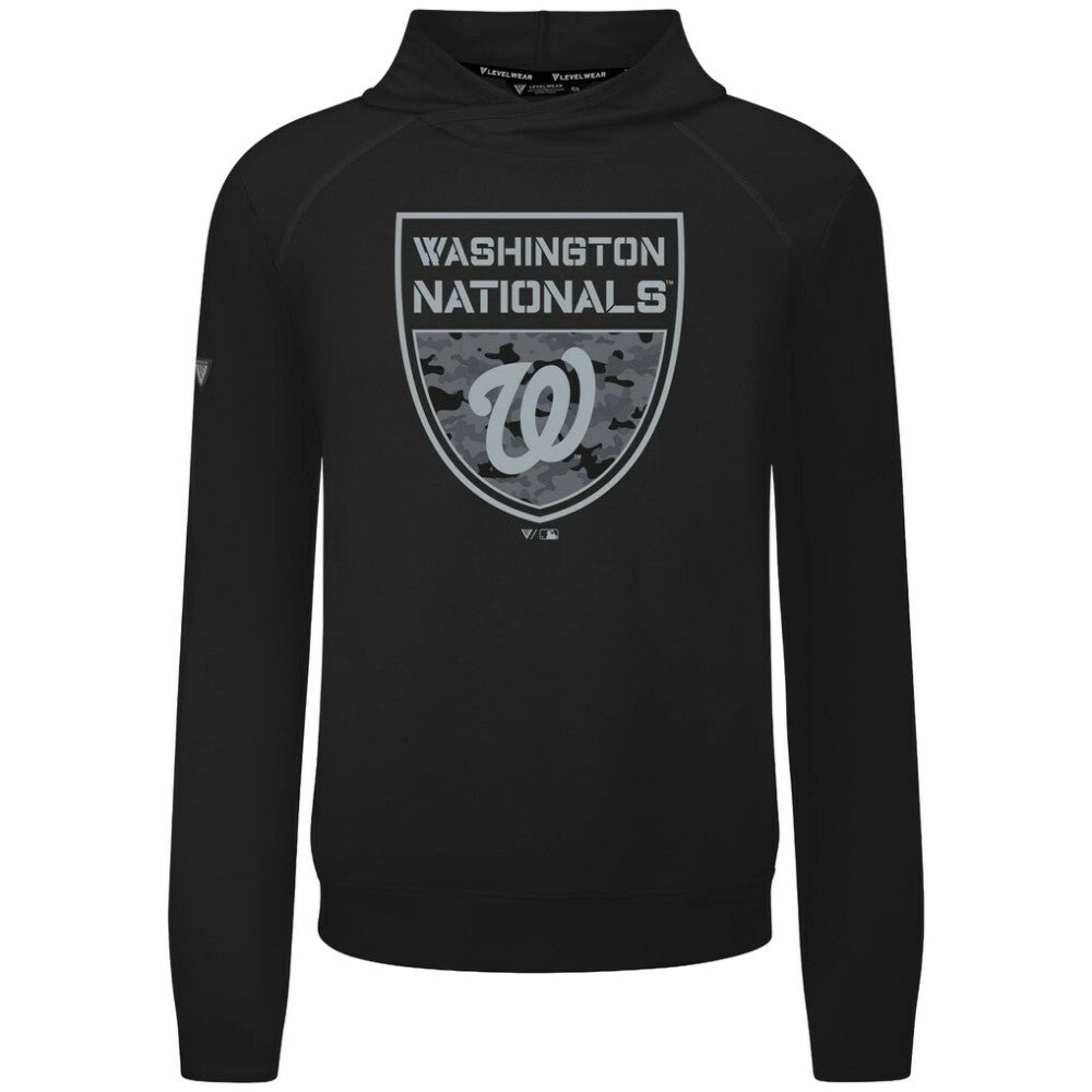 MLB Washington Nationals Levelwear Mandate Buckler Tri-Blend Pullover Hoodie