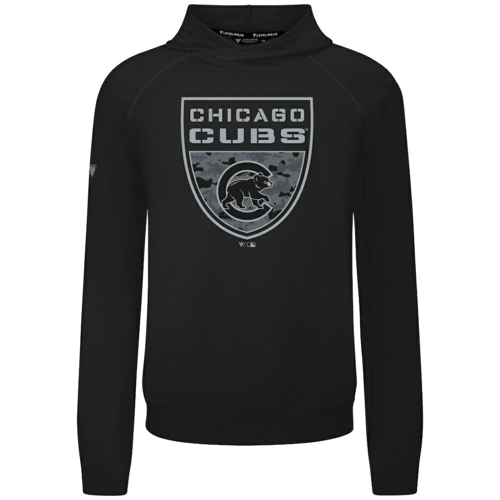 MLB Chicago Cubs Levelwear Mandate Buckler Tri-Blend Pullover Hoodie