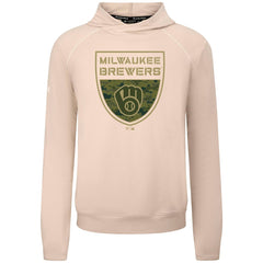 MLB Milwaukee Brewers Levelwear Mandate Buckler Tri-Blend Pullover Hoodie