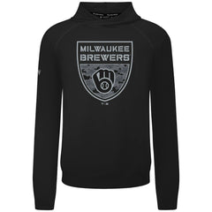 MLB Milwaukee Brewers Levelwear Mandate Buckler Tri-Blend Pullover Hoodie