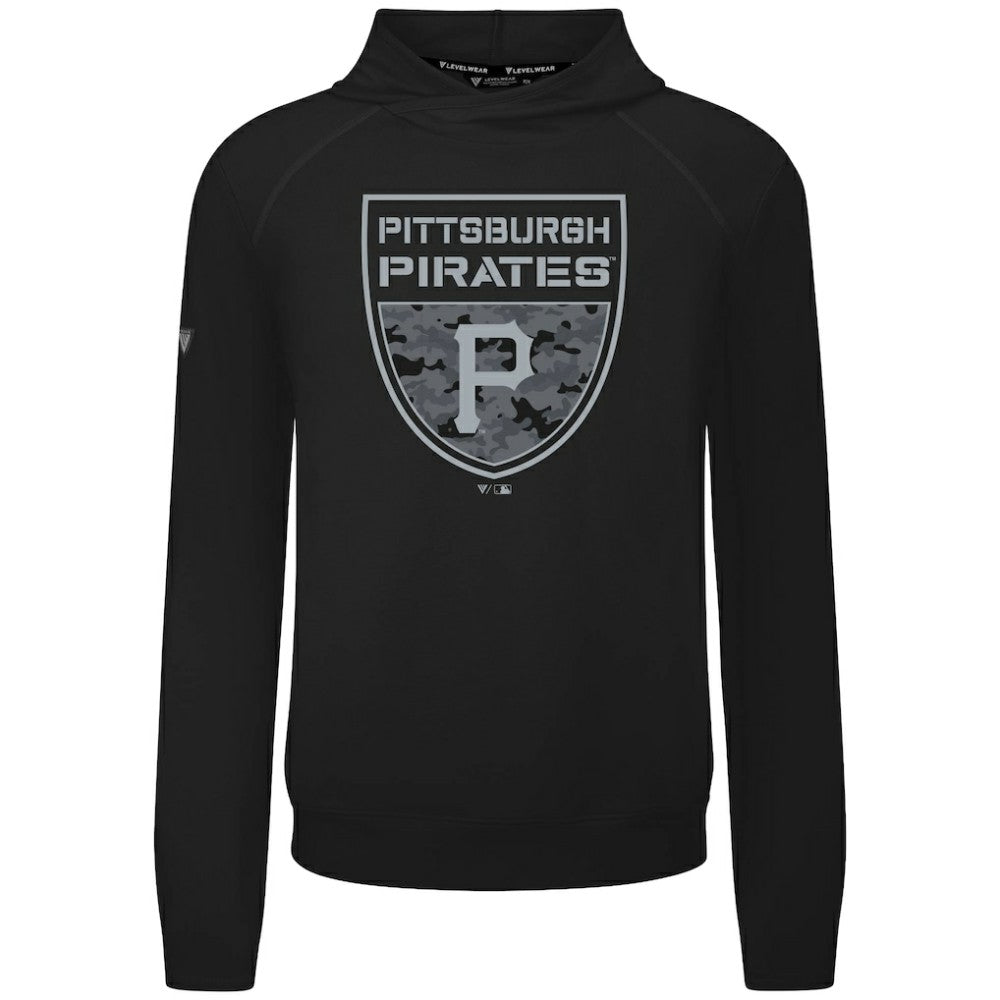 MLB Pittsburgh Pirates Levelwear Mandate Buckler Tri-Blend Pullover Hoodie