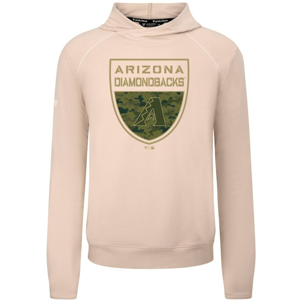 MLB Arizona Diamondbacks Levelwear Mandate Buckler Tri-Blend Pullover Hoodie
