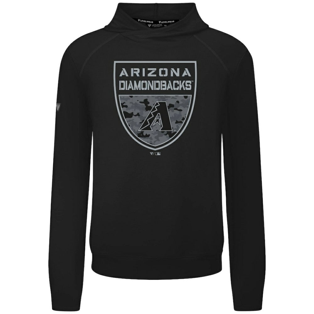 MLB Arizona Diamondbacks Levelwear Mandate Buckler Tri-Blend Pullover Hoodie
