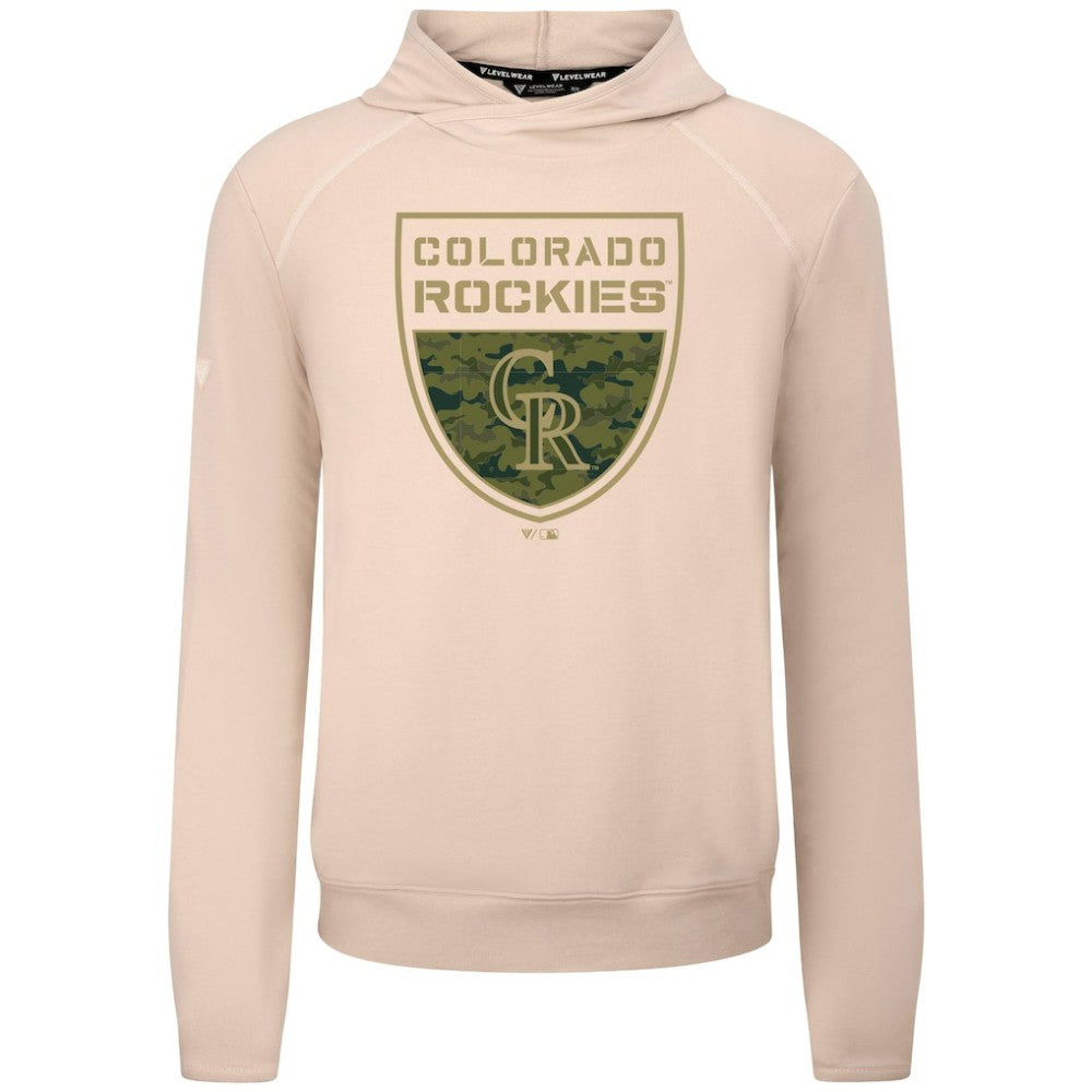 MLB Colorado Rockies Levelwear Mandate Buckler Tri-Blend Pullover Hoodie