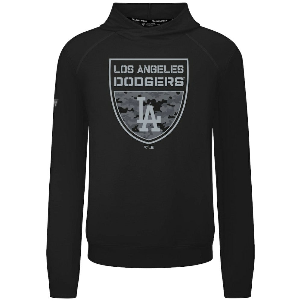MLB Los Angeles Dodgers Levelwear Mandate Buckler Tri-Blend Pullover Hoodie