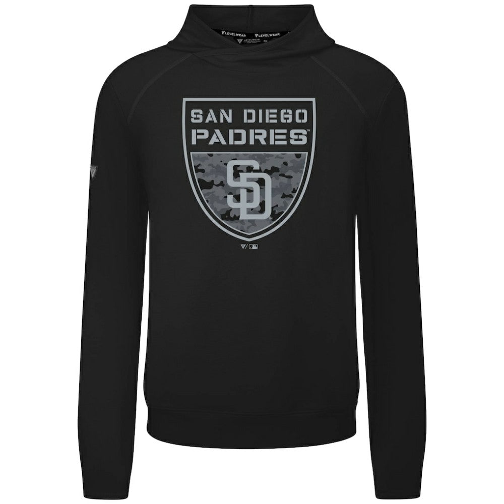 MLB San Diego Padres Levelwear Mandate Buckler Tri-Blend Pullover Hoodie