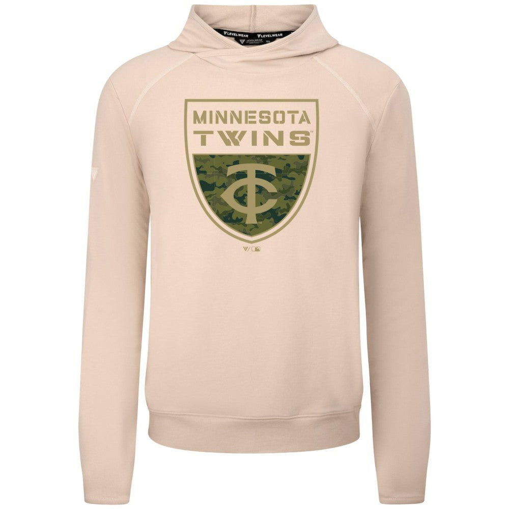 MLB Minnesota Twins Levelwear Mandate Buckler Tri-Blend Pullover Hoodie