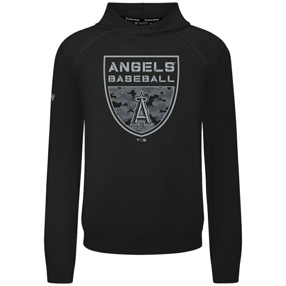 MLB Los Angeles Angels Levelwear Mandate Buckler Tri-Blend Pullover Hoodie