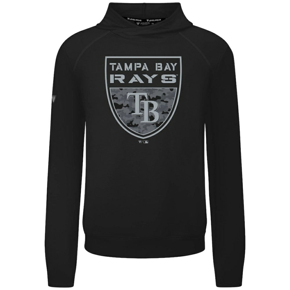 MLB Tampa Bay Rays Levelwear Mandate Buckler Tri-Blend Pullover Hoodie