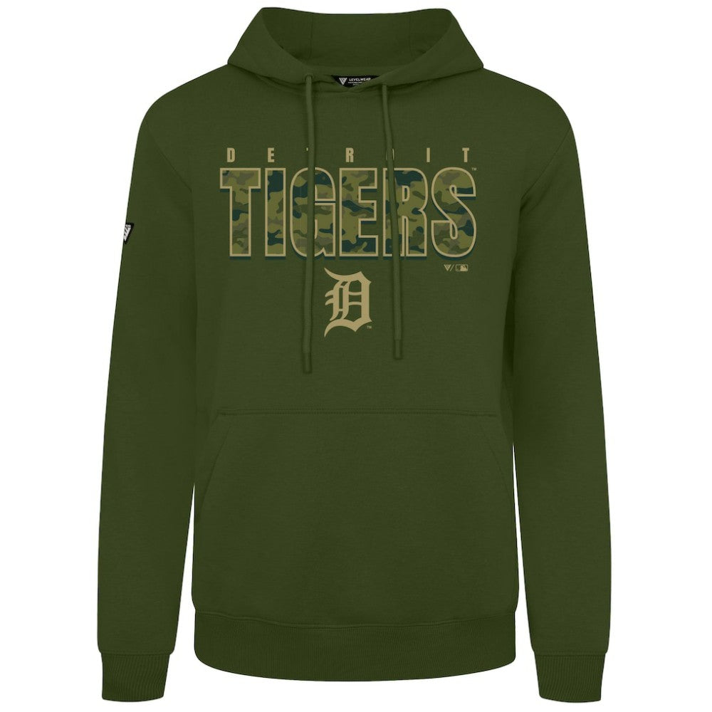 MLB Detroit Tigers Levelwear Podium Protect Pullover Hoodie