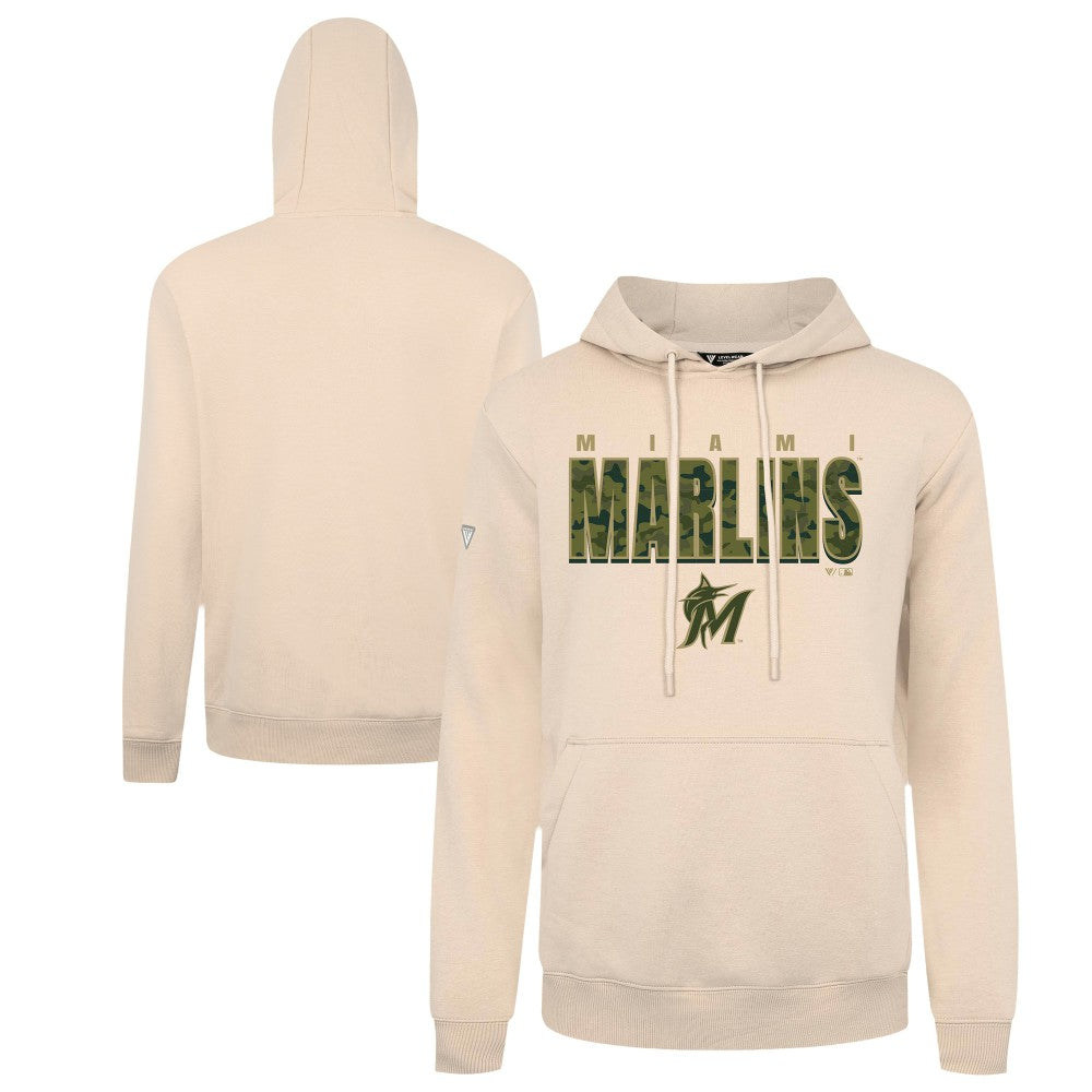 MLB Miami Marlins Levelwear Podium Protect Pullover Hoodie