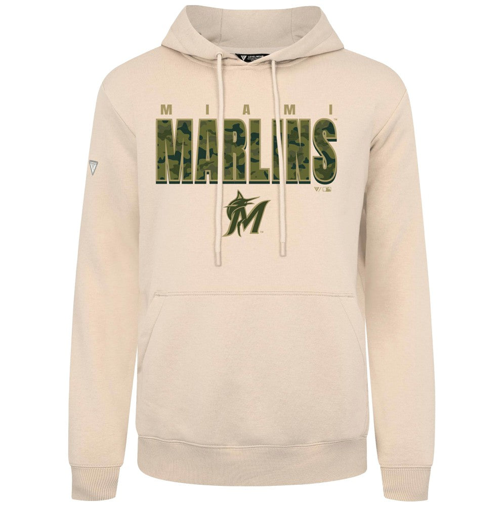 MLB Miami Marlins Levelwear Podium Protect Pullover Hoodie