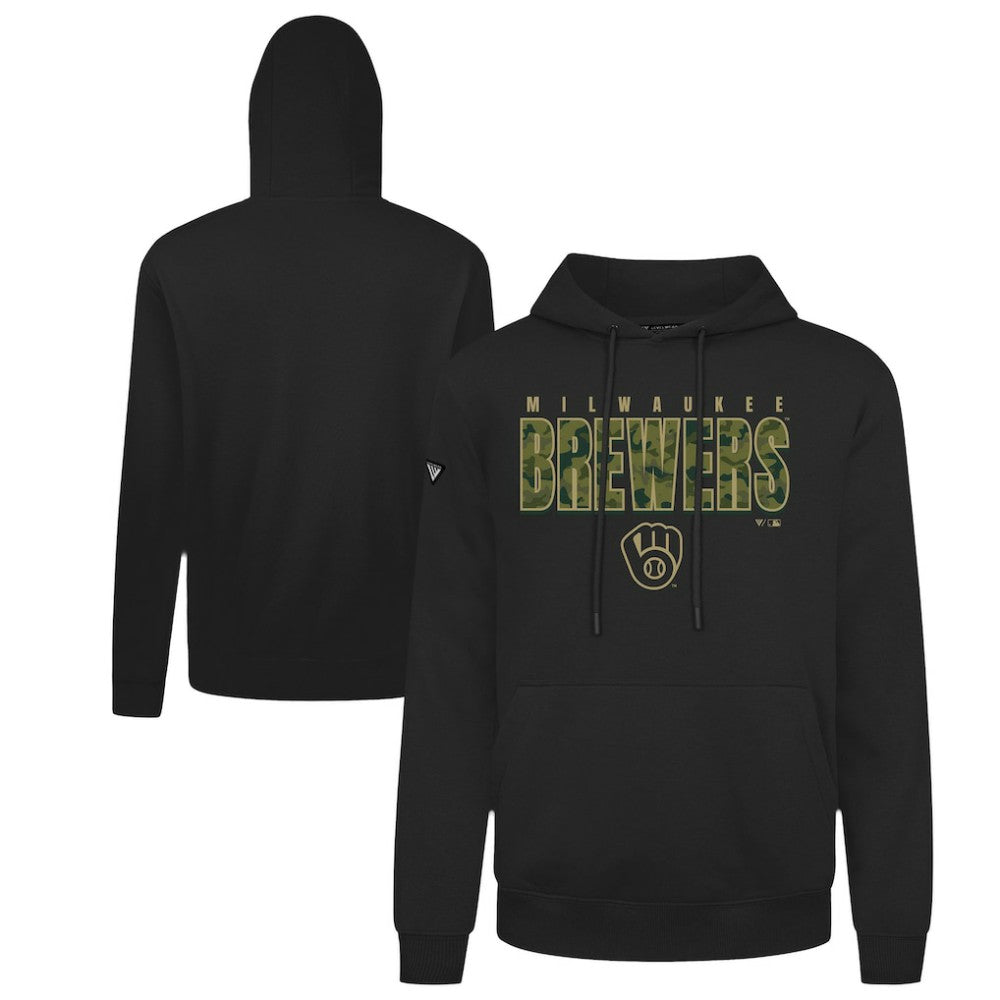 MLB Milwaukee Brewers Levelwear Podium Protect Pullover Hoodie