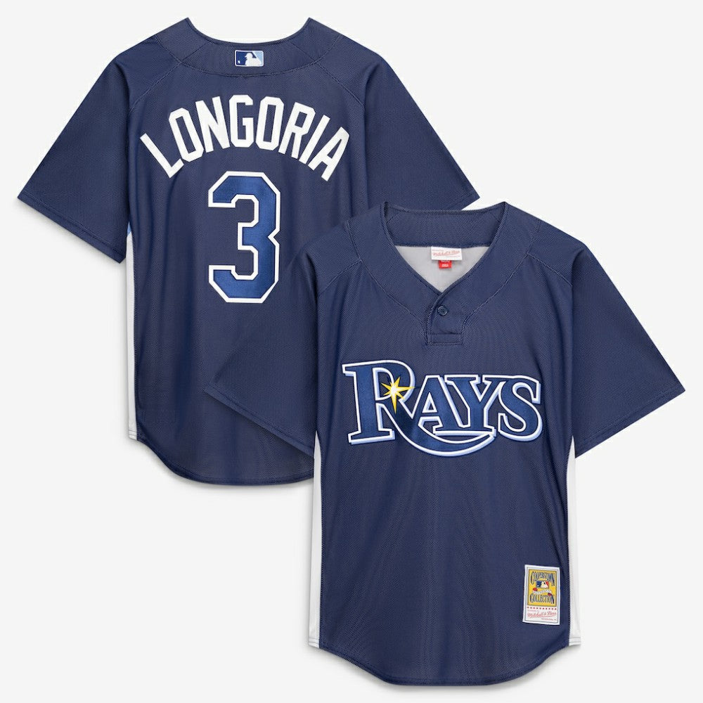 MLB Evan Longoria Tampa Bay Rays Mitchell & Ness Authentic Batting Practice Jersey