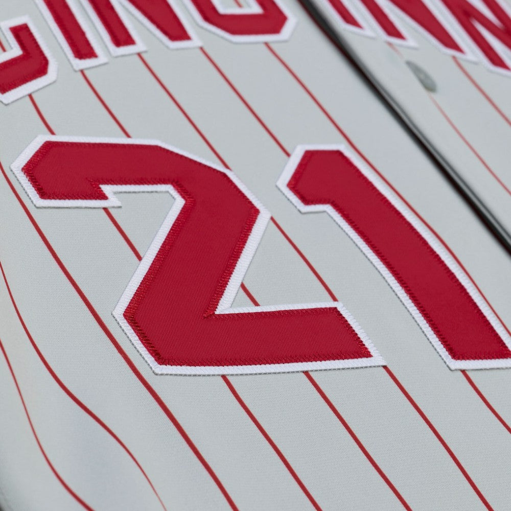 MLB Deion Sanders Cincinnati Reds Mitchell & Ness 1997 Authentic Jersey