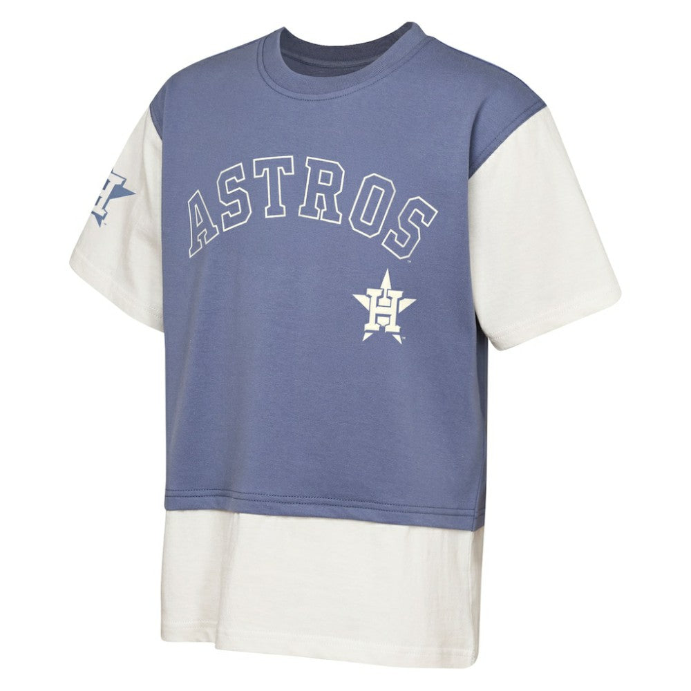 MLB Houston Astros Outerstuff Youth Ultimate Pastels Premium Double Run T-Shirt
