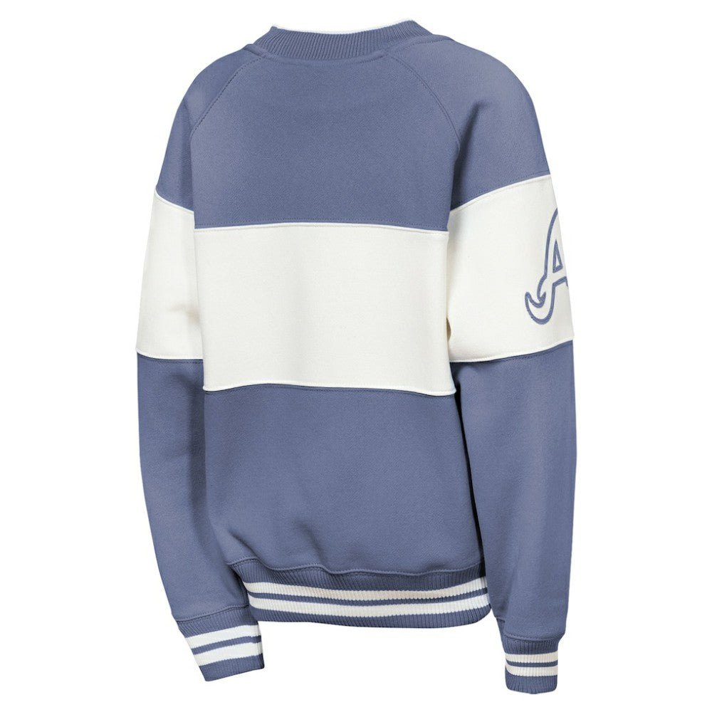 MLB Atlanta Braves Outerstuff Youth Ultimate Pastels On Base Sweatshirt
