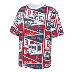 MLB Boston Red Sox Outerstuff Youth All-Over Pennant T-Shirt
