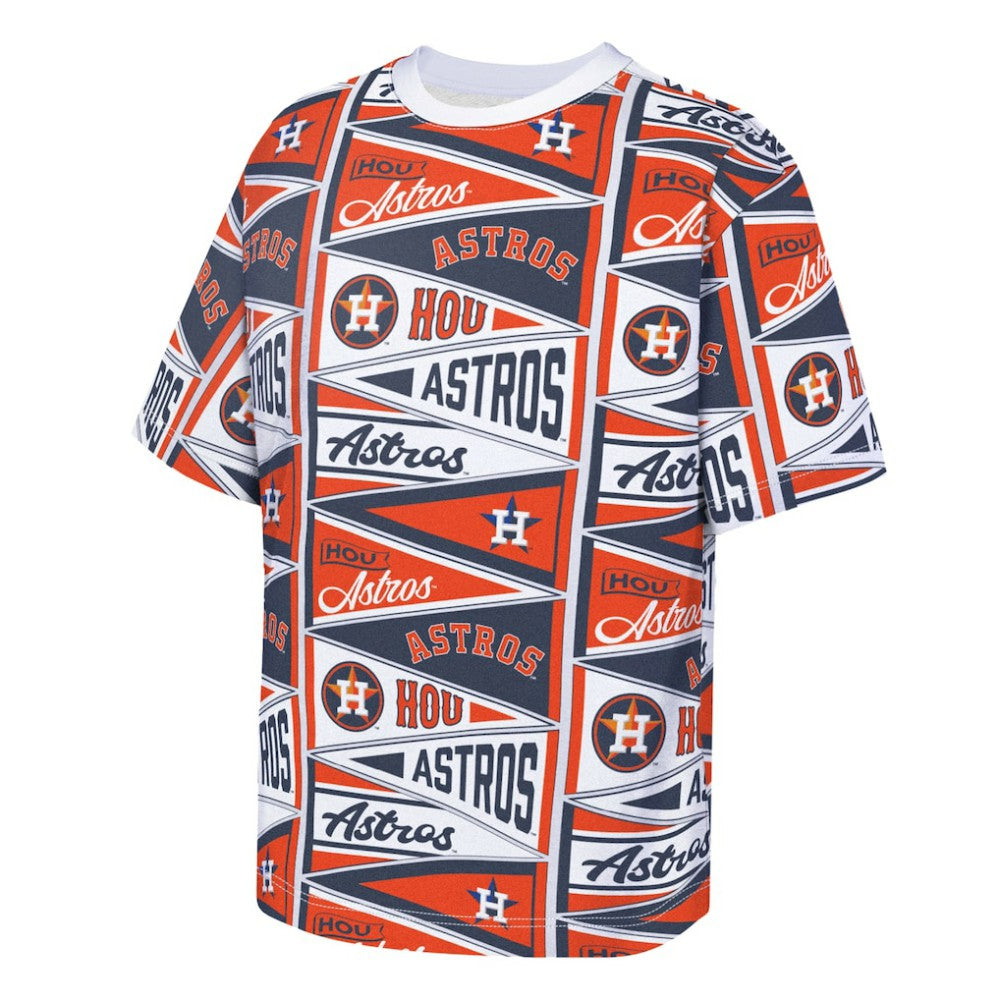 MLB Houston Astros Outerstuff Youth All-Over Pennant T-Shirt