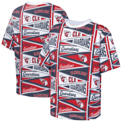MLB Cleveland Guardians Outerstuff Youth All-Over Pennant T-Shirt