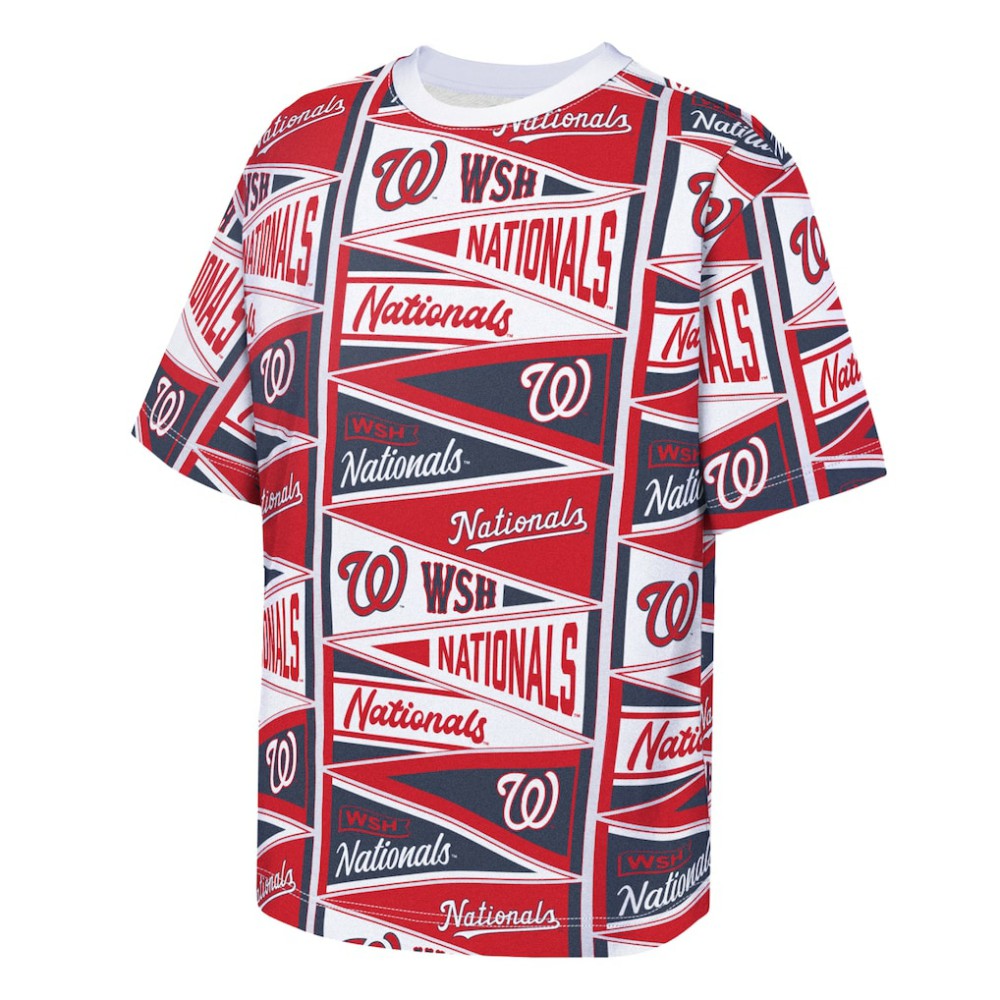 MLB Washington Nationals Outerstuff Youth All-Over Pennant T-Shirt