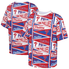 MLB Philadelphia Phillies Outerstuff Youth All-Over Pennant T-Shirt